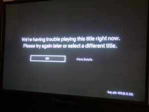 Netflix Error TVQ-PB-101
