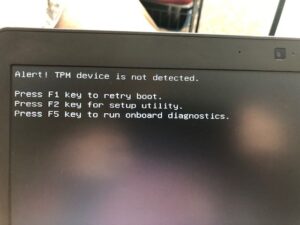 TPM Device not Detected