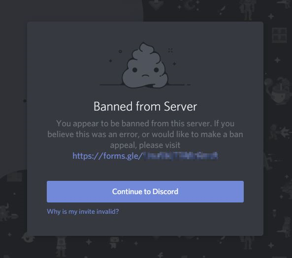 Discord Ban Error