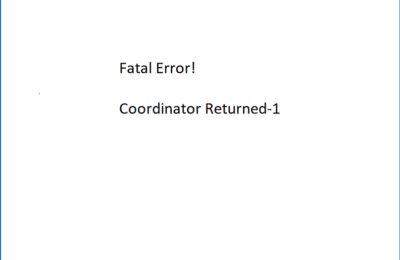 How to Fix “Fatal Error Coordinator Returned -1” on Windows 10/11?
