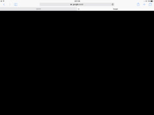 Safari Black Screen Error