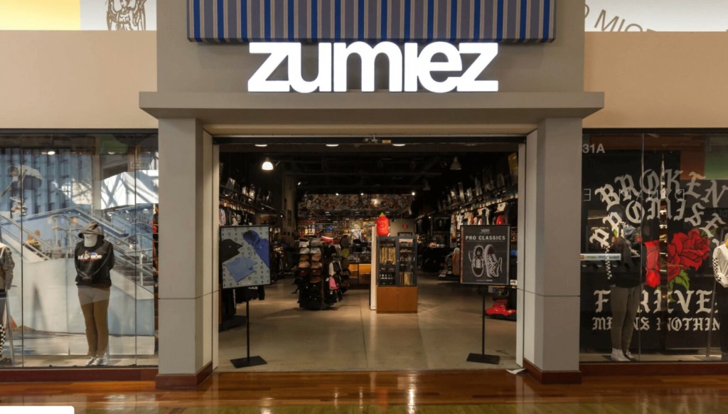 Stores like Tillys and Zumiez